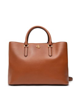 Torebka Lauren Ralph Lauren Marcy 36 431876724005 Brązowy ze sklepu eobuwie.pl w kategorii Torby Shopper bag - zdjęcie 183786580