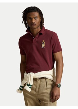Polo Ralph Lauren Polo 710973159001 Bordowy Custom Slim Fit ze sklepu MODIVO w kategorii T-shirty męskie - zdjęcie 183788274