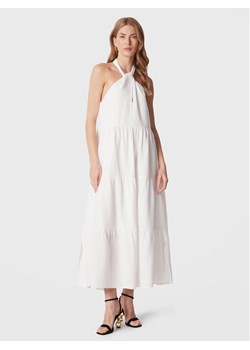 Seafolly Sukienka letnia Halter 54864-DR Biały Regular Fit ze sklepu MODIVO w kategorii Sukienki - zdjęcie 183788393