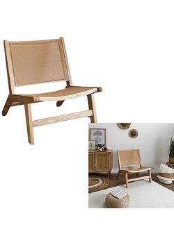 Ethnical Life Fotel "Bali" w kolorze jasnobrązowym - 64 x 75 x 71 cm ze sklepu Limango Polska w kategorii Pufy i siedziska - zdjęcie 183803021