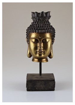 AM Design Figurka dekoracyjna &quot;Buddha&quot; w kolorze złoto-czarnym - 11 x 27 cm ze sklepu Limango Polska w kategorii Dekoracje - zdjęcie 183803221