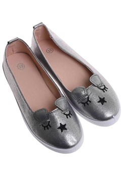 Baleriny dziewczęce Szare buty dla dziecka /F8-1 17763 T100/ ze sklepu Pantofelek24.pl w kategorii Balerinki dziecięce - zdjęcie 183803544