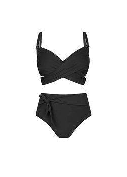 Strój kąpielowy plus size z regulowanym biustonoszem - Czarny / L ze sklepu Valetta.pl w kategorii Stroje kąpielowe - zdjęcie 183805772