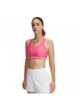 Biustonosz treningowy Under Armour Crossback Mid Bra - różowy ze sklepu Sportstylestory.com w kategorii Biustonosze - zdjęcie 183807072