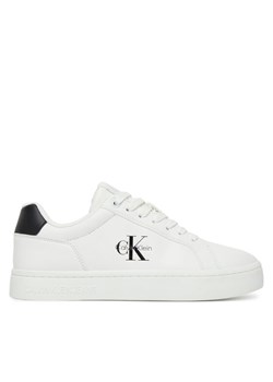 Sneakersy Calvin Klein Jeans Classic Cupsole Mono Lth Wn YW0YW01902 Biały ze sklepu eobuwie.pl w kategorii Buty sportowe damskie - zdjęcie 183807331