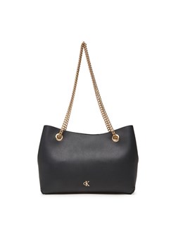 Torebka Calvin Klein Minimal Monogram Shoulder Bag Wi LV04F3205G Czarny ze sklepu eobuwie.pl w kategorii Kopertówki - zdjęcie 183807341