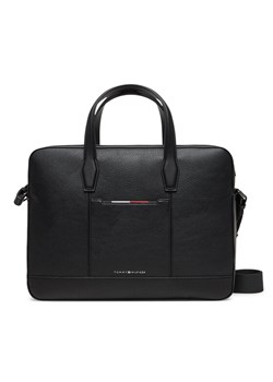 Torba na laptopa Tommy Hilfiger Th Central Slim Computer Bag AM0AM13484 Czarny ze sklepu eobuwie.pl w kategorii Torby na laptopa - zdjęcie 183807344