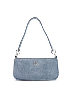 Torebka Calvin Klein Denim Shoulder Pouch W/Strap LV04F3217G Niebieski ze sklepu eobuwie.pl w kategorii Listonoszki - zdjęcie 183807362