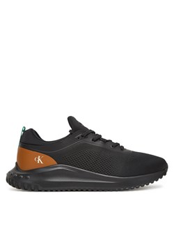 Sneakersy Calvin Klein Jeans Eva Runner Tech Knit YM0YM01293 Czarny ze sklepu eobuwie.pl w kategorii Buty sportowe męskie - zdjęcie 183807451
