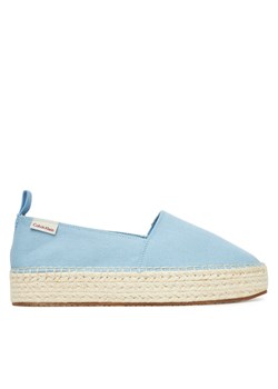 Espadryle Calvin Klein Jeans Platform Espadrille Ml Cs YW0YW01871 Błękitny ze sklepu eobuwie.pl w kategorii Espadryle damskie - zdjęcie 183807480
