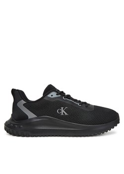 Sneakersy Calvin Klein Jeans Eva Runner L-Up Mix Mesh Logo Ck YW0YW01851 Czarny ze sklepu eobuwie.pl w kategorii Buty sportowe damskie - zdjęcie 183807502
