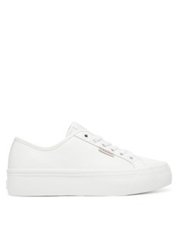 Sneakersy Calvin Klein Jeans Vulc Flatform Lth YW0YW01886 Biały ze sklepu eobuwie.pl w kategorii Buty sportowe damskie - zdjęcie 183807562