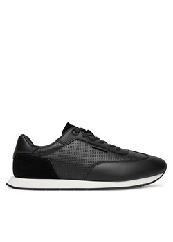 Sneakersy Calvin Klein Low Prof Runn Laceup Perf Lth HM0HM01871 Czarny ze sklepu eobuwie.pl w kategorii Buty sportowe męskie - zdjęcie 183807613