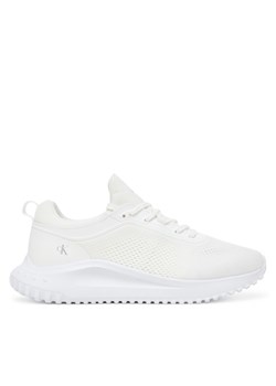 Sneakersy Calvin Klein Jeans Eva Runner Sock Mg Tech YW0YW01855 Biały ze sklepu eobuwie.pl w kategorii Buty sportowe damskie - zdjęcie 183807692