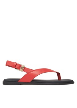 Sandały Tommy Hilfiger Color Block Thong Flat Sandal FW0FW08883 Pomarańczowy ze sklepu eobuwie.pl w kategorii Sandały damskie - zdjęcie 183807711