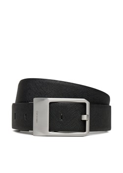 Pasek Męski Calvin Klein Faceted Buckle 35Mm Adj/Rev LV04D7010G Czarny ze sklepu eobuwie.pl w kategorii Paski męskie - zdjęcie 183807763