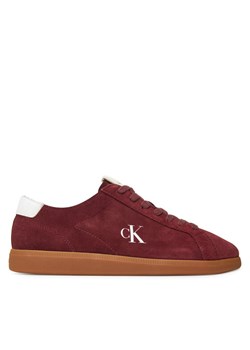 Sneakersy Calvin Klein Jeans Low Profile Cupsole Su YM0YM01321 Bordowy ze sklepu eobuwie.pl w kategorii Buty sportowe męskie - zdjęcie 183807781