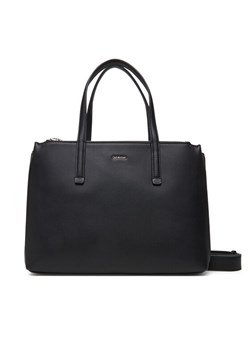 Torebka Calvin Klein Ck Must Tote Md LV04F3098G Czarny ze sklepu eobuwie.pl w kategorii Kuferki - zdjęcie 183807853