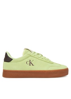 Sneakersy Calvin Klein Jeans Classic Cupsole Mix In YW0YW01767 Biały ze sklepu eobuwie.pl w kategorii Buty sportowe damskie - zdjęcie 183807861
