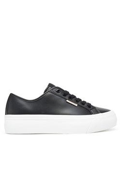 Sneakersy Calvin Klein Jeans Vulc Flatform Lth YW0YW01886 Czarny ze sklepu eobuwie.pl w kategorii Buty sportowe damskie - zdjęcie 183807883