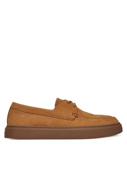 Półbuty Calvin Klein Hybrid Lace Up Boat Nu HM0HM01892 Brązowy ze sklepu eobuwie.pl w kategorii Mokasyny męskie - zdjęcie 183808024