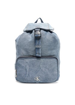 Plecak Calvin Klein Denim Luna Mini Flap Backpack LV04F3216G Błękitny ze sklepu eobuwie.pl w kategorii Plecaki - zdjęcie 183808062