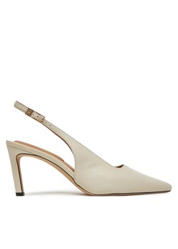Sandały Tommy Hilfiger Squared Toe FW0FW08636 Beżowy ze sklepu eobuwie.pl w kategorii Sandały damskie - zdjęcie 183808072