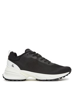 Sneakersy Calvin Klein Jeans Hike Runner Tech Knit YM0YM01284 Czarny ze sklepu eobuwie.pl w kategorii Buty sportowe męskie - zdjęcie 183808111