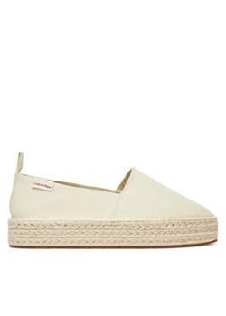 Espadryle Calvin Klein Jeans Platform Espadrille Ml Cs YW0YW01871 Beżowy ze sklepu eobuwie.pl w kategorii Espadryle damskie - zdjęcie 183808150