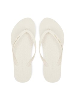 Japonki Tommy Hilfiger Hilfiger Strap Beach Sandal FW0FW08736 Écru ze sklepu eobuwie.pl w kategorii Klapki damskie - zdjęcie 183808174