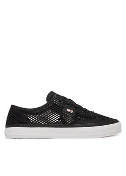 Sneakersy Tommy Hilfiger Th Open Mesh Vulc Sneaker FW0FW08684 Czarny ze sklepu eobuwie.pl w kategorii Buty sportowe damskie - zdjęcie 183808191