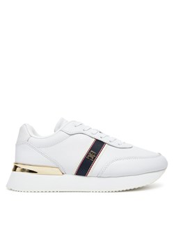 Sneakersy Tommy Hilfiger Webbing Runner FW0FW08904 Biały ze sklepu eobuwie.pl w kategorii Buty sportowe damskie - zdjęcie 183808201