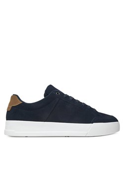 Sneakersy Tommy Hilfiger Th Court Summer Suede FM0FM05517 Granatowy ze sklepu eobuwie.pl w kategorii Buty sportowe męskie - zdjęcie 183808210