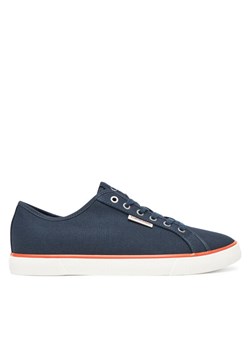 Tenisówki Calvin Klein Jeans Ess Vulc Low Mg Cv YM0YM01301 Granatowy ze sklepu eobuwie.pl w kategorii Trampki męskie - zdjęcie 183808264