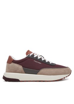 Sneakersy Calvin Klein Low Top Lace Up Repreve Mix HM0HM01714 Brązowy ze sklepu eobuwie.pl w kategorii Buty sportowe męskie - zdjęcie 183808280
