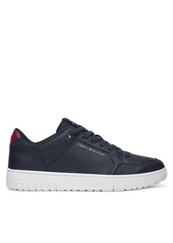 Sneakersy Tommy Hilfiger Basket Core Lite Lth Mix FM0FM05518 Granatowy ze sklepu eobuwie.pl w kategorii Buty sportowe męskie - zdjęcie 183808304