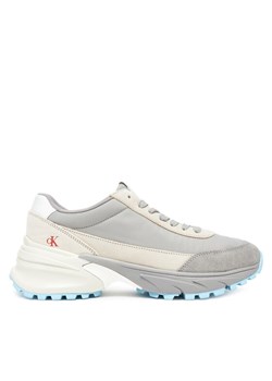 Sneakersy Calvin Klein Jeans Hike Runner Mg Nylon Mix YW0YW01852 Szary ze sklepu eobuwie.pl w kategorii Buty sportowe damskie - zdjęcie 183808330
