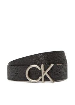 Pasek Męski Calvin Klein Ck Hallmark Logo 35Mm Adj/Rev LV04D7034G Czarny ze sklepu eobuwie.pl w kategorii Paski męskie - zdjęcie 183808341