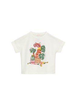 Original Marines T-Shirt DFP3144CF Biały Boxy Fit ze sklepu MODIVO w kategorii Bluzki dziewczęce - zdjęcie 183813192