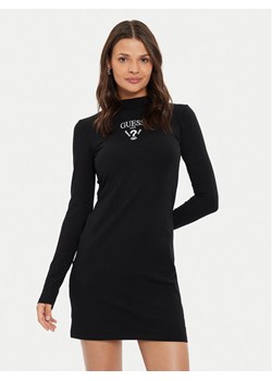 Guess Sukienka codzienna Colette Jersey V4BK04 KCDH1 Czarny Regular Fit ze sklepu MODIVO w kategorii Sukienki - zdjęcie 183813292