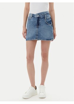 Guess Spódnica jeansowa W5YD1CD5QKB Granatowy Regular Fit ze sklepu MODIVO w kategorii Spódnice - zdjęcie 183813302
