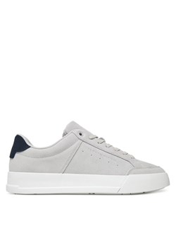 Tommy Hilfiger Sneakersy Th Court Summer Suede FM0FM05517 Szary ze sklepu MODIVO w kategorii Buty sportowe męskie - zdjęcie 183813304
