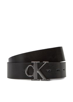 Calvin Klein Jeans Pasek Męski Monogram Plaque Buckle 35Mm Adj/Rev LV04G7026G Czarny ze sklepu MODIVO w kategorii Paski męskie - zdjęcie 183813314