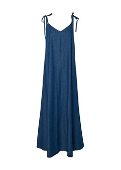 Pieces Sukienka jeansowa Tenim 17157940 Granatowy Loose Fit ze sklepu MODIVO w kategorii Sukienki - zdjęcie 183813401