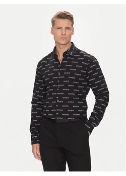 HUGO Koszula Ermo 50545349 Czarny Slim Fit ze sklepu MODIVO w kategorii Koszule męskie - zdjęcie 183813414