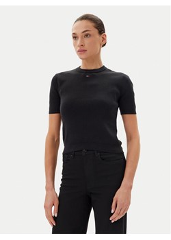 Tommy Jeans Sweter Essential DW0DW19336 Czarny Regular Fit ze sklepu MODIVO w kategorii Swetry damskie - zdjęcie 183813493
