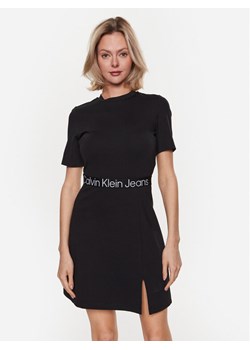 Calvin Klein Jeans Sukienka codzienna J20J221408 Czarny Regular Fit ze sklepu MODIVO w kategorii Sukienki - zdjęcie 183813542
