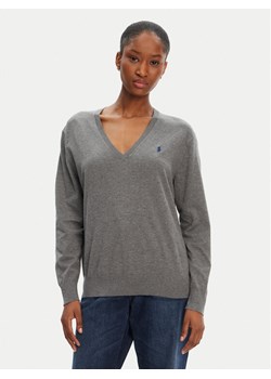 Polo Ralph Lauren Sweter 211972105001 Szary Straight Fit ze sklepu MODIVO w kategorii Swetry damskie - zdjęcie 183813563