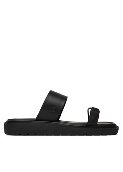 Calvin Klein Jeans Klapki Rope Sandal Soft Lth Mg YW0YW01864 Czarny ze sklepu MODIVO w kategorii Klapki damskie - zdjęcie 183813574
