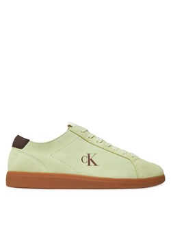 Calvin Klein Jeans Sneakersy Low Profile Cupsole Su Zielony ze sklepu MODIVO w kategorii Buty sportowe męskie - zdjęcie 183813600